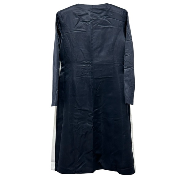 Ashro Jacket Dress Set Mother Of The Bride Formal Navy White Midi Wmns 6 NWOT - Picture 11 of 16